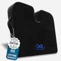 Everlasting Comfort Memory Foam Car Seat Cushion for Long Driving - Back Pain, Sciatica, Tailbone Pain Relief - Adult Booster Wedge Seat Cushions for Car, Truck Seats - Non-Slip, Washable Cover