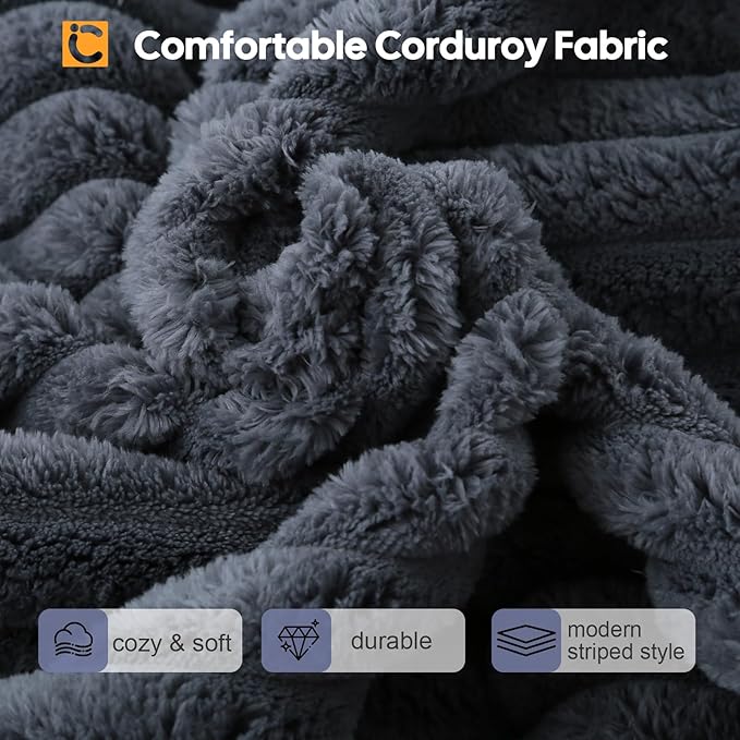 COMAX Futon Sofa Bed, 4-in-1 Floor Foldable Sofa Couch Bed Queen with L-Shaped Armrests, Convertible Folding Chair Bed Sleeper Mattress Fold Out Comfy Lounge for Living Room Bedroom, Faux Fur Ash Gray