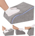 Foot Rest for Under Desk at Work, Ergonomic Under Desk Footrest with Washable Cover for Office, Home & Gaming Leg Elevation Pillow Dark Gray