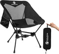MellowCamp Camping Chair, Ultralight Folding Backpacking Hiking Chair, Compact Portable for Hiking, Camping, Backpacking, Beach, Roadtrip (Dark Night)