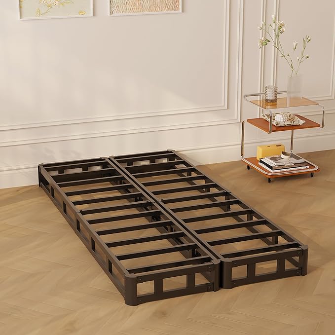 Maenizi Split Twin XL Box Spring 5 Inch, Easy Assembly Bed Foundation, Heavy Duty Low Profile XL Twin Box Spring with Fabric Cover, Noise Free