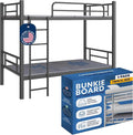Greaton, Premium 38mm Split Wood Bunkie Board Twin XL Size Bed Frames - 2-Piece Under Mattress Support Board, Fully Assembled, Fabric Ventilation Cover - Replaces Wooden Slats or Box Spring(Pack of 2)