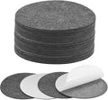30-Pack Lamp Base Felt, 6 Inch Dia. 2mm Thick Self Adhesive Round Fabric Felt Pads for Lamp/Furniture/DIY, Non-Slip Fiber Backed Patch Circles with Adhesive Backing [Grey]