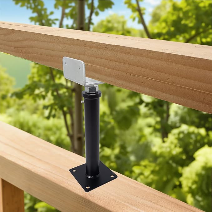 YXGJDP 2 Pack U-Shaped Floor Jack - Adjustable Steel Beam Support for 4x2, 4x4, 4x6 Joists Heavy Duty Screw Jack with U-Head Telepost & House Jack.11-14.5 Inch Adjustment Range. (U-MGCGZJ-02, 11-14.5)