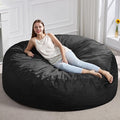 Hobestluk Bean Bag Chair 6Ft Giant Bean Bag Chairs for Adults Large Bean Chairs with Removable Cover,Big BeanBag Chairs for Living Room, Bedroom