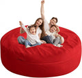 HABUTWAY XX-Large Bean Bag Chair: Giant 7' Memory Foam Furniture Bean Bag Chairs for Adults with Microfiber Cover 7Ft (Red)