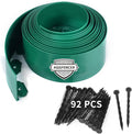 AggFencer 4 in x 50 Ft Garden Landscape Edging, No Dig Garden Edging Border Kit with 92 Pcs Spikes for Flower Bed Lawn Yard Grass Green