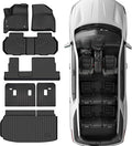 Floor Mats Fit for 2024 2025 2026 Chevrolet Traverse 8 Seats (Bench Seats), 3 Row Floor Mats & Backrest mats & Trunk mat for Chevy Traverse Accessories