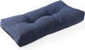 SUNROX LokGrip Non Slip Tufted Memory Foam Bench Cushion, FadeShield Water Resistant Durable Thicken Outdoor/Indoor Bench Seat Pads 27x12x4 inch, Heather Indigo