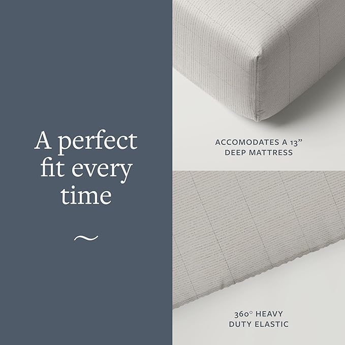 GroundLuxe Organic Fitted Grounding Sheet in Light Gray for a King Size Bed