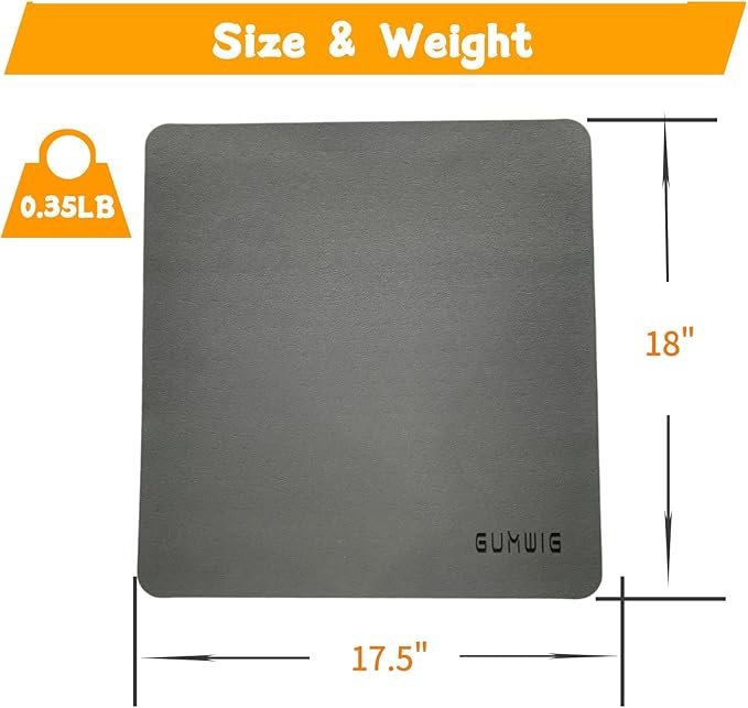 GUMWIG Under Desk Elliptical Equipment Mat, Electric Leg Foot Exerciser Machine Mat while Sitting for Seniors, Anti-slip and Lightweight Ellipse Rubber Matt to Protect Concrete, Hardwood Floors,Carpet
