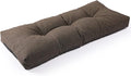 SUNROX LokGrip Non Slip Tufted Memory Foam Bench Cushion, FadeShield Water Resistant Durable Thicken Outdoor/Indoor Bench Seat Pads 42x16x4 inch, Heather Chestnut
