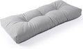 SUNROX LokGrip Non Slip Tufted Memory Foam Bench Cushion, FadeShield Water Resistant Durable Thicken Outdoor/Indoor Bench Seat Pads 48x16x4 inch, Heather Grey
