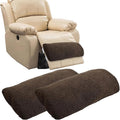 S-SNAIL-OO Recliner Leg Rest Cushion Sofa Footrest Pillow (23 x 10 x 2 in) Multi Purpose Half Moon Foot Pillow Under Knee Pillow for Leg, Neck, Waist, Ankle Support (2Pcs, Brown)