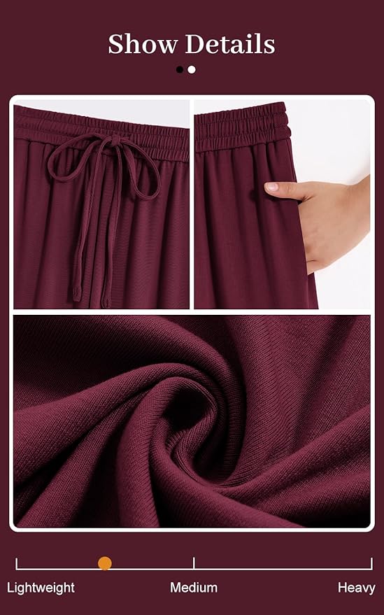 PRETTYGARDEN Womens 2 Pieces Lounge Sets Crewneck Long Sleeve Wide Leg Drawstring Pants Tracksuits Loose Fit Outfits Set