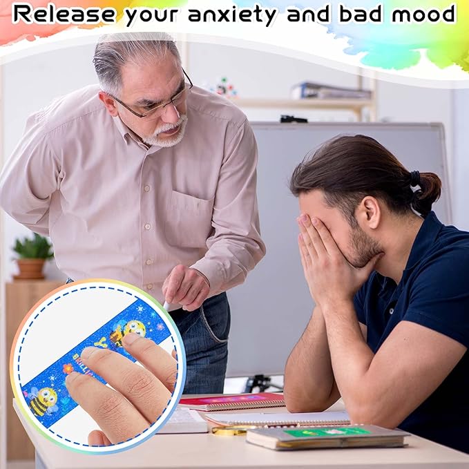Gersoniel 72 Pcs Anxiety Sensory Stickers Strips Adhesive Textured Mental Health Calm Stickers Mindfulness Fidget Decals Stress Anxiety Relief Items for Therapy Office Desk Counselor(Animals)