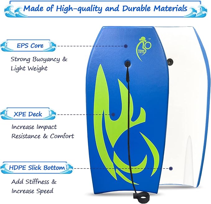 Bo-Toys Body Board Lightweight with EPS Core