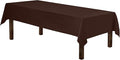 Gee Di Moda Rectangle Tablecloth - 60 x 126 Inch Chocolate Table Cloth for 8 Foot Rectangle Tables - Heavy Duty Washable Fabric - for Holiday Party, Dinner, Weddings, Baby Shower & Events