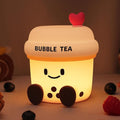 YuanDian Boba Bubble Tea Night Light, Cute Silicone Lamp Gift for Kids Girls Boys, Bedroom Decor for Christmas Birthday - Toddler Safe Kids Room Accessories