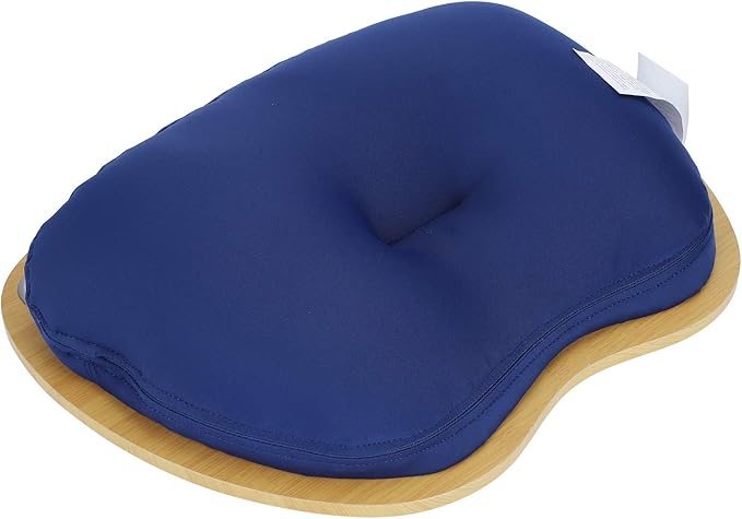 Multifunction Laptop Desk, Portable Lap Desk with Cushion, 3 in 1 Bed Table for Home Office Outdoor Use, Soft Cloth Cover and Durable MDF Board for 14 Inch Laptops (Blue)