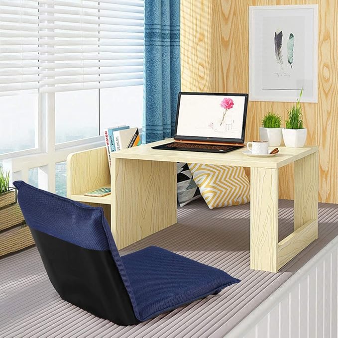 Giantex Adjustable Mesh Floor Sofa Chair, 6-Position Multi-Angle Padded Floor Chair, Cushioned Back Support Versatile, Video Game Chairs for Meditation Seminars Reading TV Watching or Gaming