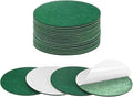 20-Pack Lamp Base Felt, 3.5 Inch Dia. 2mm Thick Self Adhesive Round Fabric Felt Pads for Lamp/Furniture/DIY, Non-Slip Fiber Backed Patch Circles with Adhesive Backing [Green]