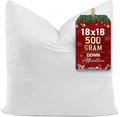 Utopia Bedding Throw Pillows (Set of 1, White) – 18 x 18 Inches Down Alternative Pillows for Bed, Sofa, and Couch - Fluffy Decorative Stuffer Pillow for Indoors & Outdoors