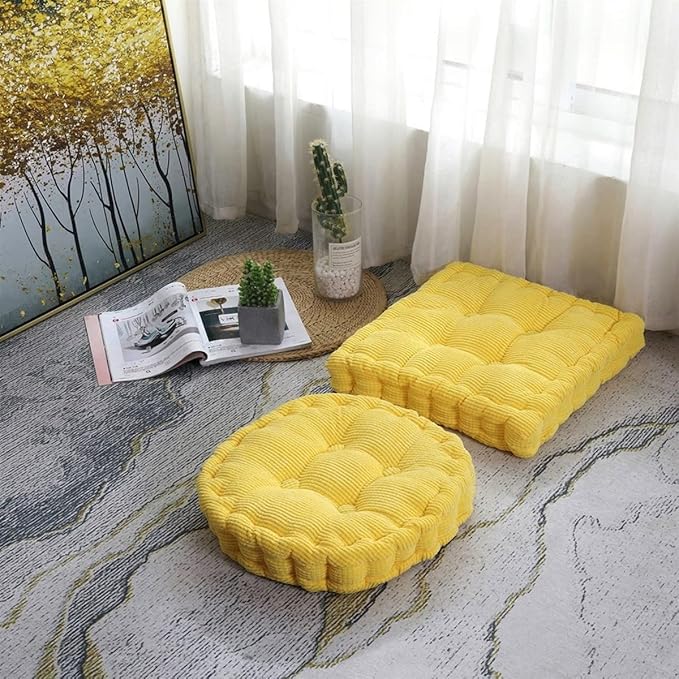 15"x15" Square Comfortable Seat Cushions Home Pillow Indoor Corduroy Chair Pads Office Soft Cushion