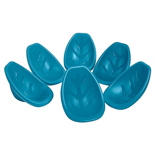 ECR4Kids Leaf Floor Seat, Rocker Chair, Turquoise, 6-Piece