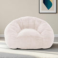 Bean Bag Chair for Adults, Soft Faux Fur Giant Beanbag Chairs, Oversized Cozy Bean Bag Couch Large Reading Chair, Comfy Bean Bag Sofa for Living Room, Bedroom & Dorm, Light Pink
