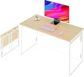 Folding Desk - 31.5" Wood Top Foldable Desk for Small Spaces | No Assembly Required Compact Desk for Home Office, Writing, and Study