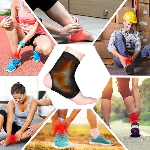 Vinaco Ankle Brace, 2 Pack Breathable & Strong Ankle Brace for Sprained Ankle, Stabilize Ligaments, Prevent Re-Injury, Ankle Braces for men & women with Adjustable Wrap, ankle support for men