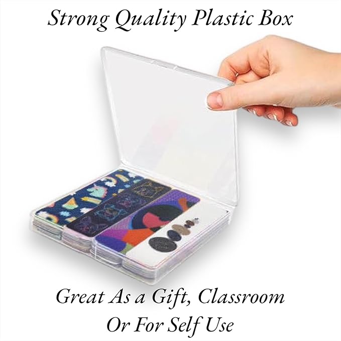 48 Calm Strips, Sensory Stickers Different Textures (2 Textures), Anxiety Relief Items, Sensory Strips, Calming Strip Classroom Pack, Fidget Stickers, Fidget Strips (48)