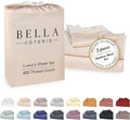 Bella Coterie Luxury Bamboo Viscose Twin XL Size Sheet Set | 100% Organically Grown | Ultra Soft | Cooling for Hot Sleepers | 18" Deep Pocket [Champagne]