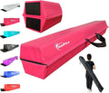 MARFULA Balance Beam - Folding Floor Gymnastics Equipment for Kids, Non Slip Base - 6 FT to 10 FT for Home Gym Use