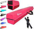 MARFULA Balance Beam - Folding Floor Gymnastics Equipment for Kids, Non Slip Base - 6 FT to 10 FT for Home Gym Use