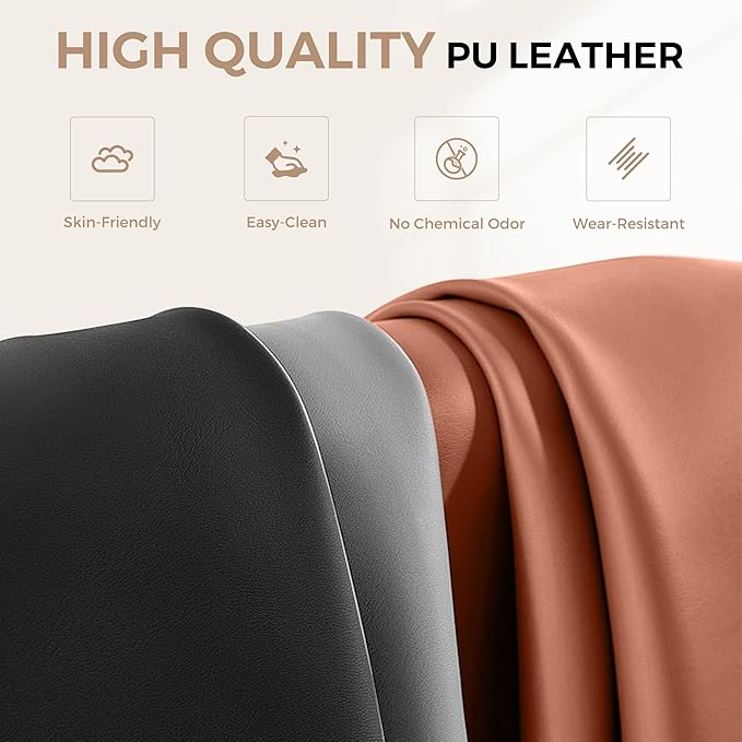 BESTFAIR Big and Tall Office Chair - Heavy Duty 400 LBS Executive Chair with Foot Rest, High Back Ergonomic Desk Chair, Padded Wide Seat Gaming Chair, Adjustable Armrests, Black 2 Pack