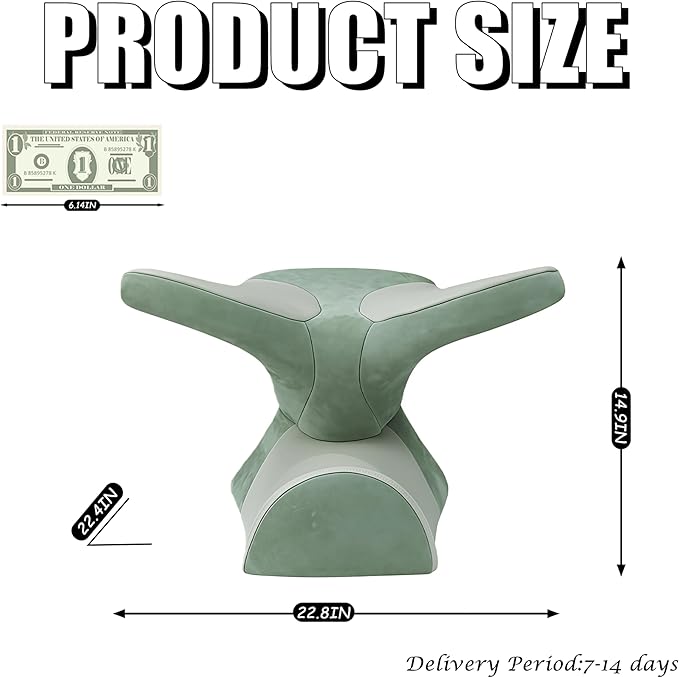 Meditation Cushion & Mat Set, Zafu Floor Pillow, Ergonomic Meditation Pillow Seat & Yoga Bolster Knee Pad, Meditation Accessories Gifts, Zabuton Prayer Pad