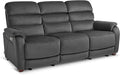 MCombo 87.2'' Wall Hugger Power Recliner Sofa with Drop Down Table, Reclining Sofa with Adjustable Headrest, USB Charge Ports, Reading Lamp, for Living Room, RVs, Fabric, ST258M3 (3-Seater, Dark Grey)