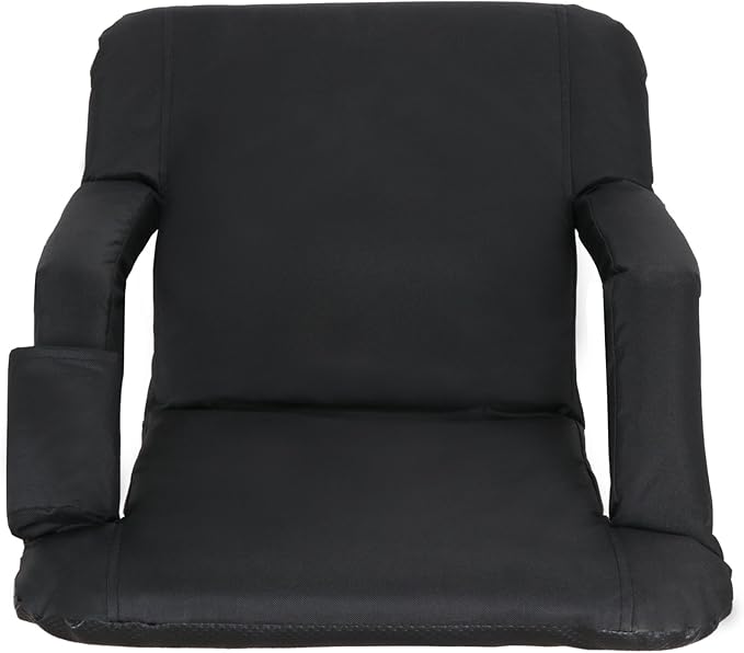 Smartxchoices 20.5"/24.5" Wide Stadium Seat Chair Bleacher Seats Padded with Back Support, Cushion, Arms, Pockets, Anchor Straps, Portable Folding Seat with Shoulder Straps