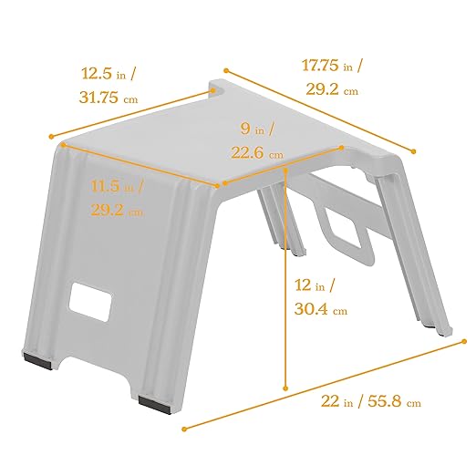 ECR4Kids Linking Stool Set, Flexible Seating, Light Grey, 4-Piece