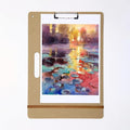 Drawing Board - 12" x 17" Sketch Board with Handle for Drafting Art - Portable Clipboard for Class or Studio Fit in Artists Tote