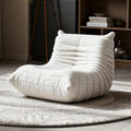 Giant Bean Bag Chair for Adults, Fireside Beanbag for Living Room with Memory Foam Filled, Lazy Floor Sofa Lounge Armless Chair for Gaming Reading Relaxing, No Assembly Required White