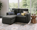 LINSY HOME Modular Sectional Sofa Oversized, Removable Cover Living Room Couches with Storage Deep Seat & Ottoman Chaise L/U Shaped Sofa Modern Couch (Dark Grey, 2 Seats & 1 Ottoman)