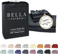 Bella Coterie Luxury Bamboo Viscose King Size Sheet Set | 100% Organically Grown | Ultra Soft | Cooling for Hot Sleepers | 18" Deep Pocket [Black]