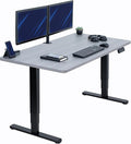 VIVO Electric 55 x 28 in Dual Motor Sit Stand Desk, Memory Height Adjustment, 2B Series, Dark Gray Top Black Frame, DESK-KIT-2B55G