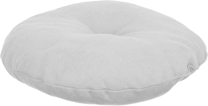 BESPORTBLE Meditation Floor Cushion for Adults, Small Light Gray Tatami Zafu Seat Pad, Soft Thick Floor Pillow for Yoga, Meditation, Living Room and Bedroom Seating