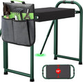 seasky Foldable Garden Kneeler and Seat, Anti-Tipping Gardening Bench Widened Thick Soft Kneeling Pad, Heavy Duty Gardening Stool with Tool Bag,Gardening Gift for Women