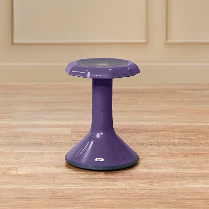 Wobble Stool, 18", Flexible Seating, Eggplant