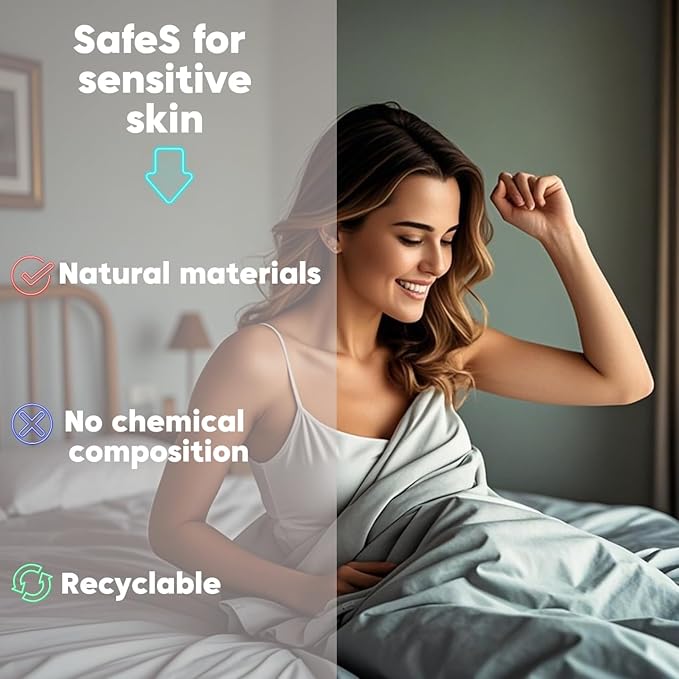 NAGS® Grounding Sheets,Grounding Bedding Sheet, Soft Cotton with Pure Silver Fitted Grounded Sheet for Improved Sleep,Pain Relief (Light Gray, Full, 54 * 75 * 13.5inch)